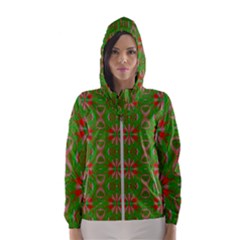 Seamless Wallpaper Digital Women s Hooded Windbreaker