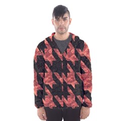 Fabric Pattern Dogstooth Men s Hooded Windbreaker