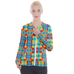 Pop Art  Casual Zip Up Jacket by Sobalvarro