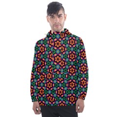 Pattern  Men s Front Pocket Pullover Windbreaker by Sobalvarro