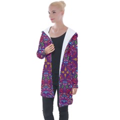 Kaleidoscope  Longline Hooded Cardigan by Sobalvarro