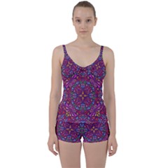 Kaleidoscope  Tie Front Two Piece Tankini by Sobalvarro