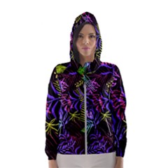 Leaves  Women s Hooded Windbreaker by Sobalvarro