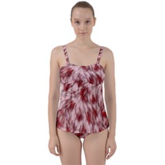 Abstract  Twist Front Tankini Set by Sobalvarro