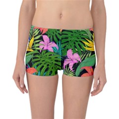 Tropical Greens Reversible Boyleg Bikini Bottoms by Sobalvarro
