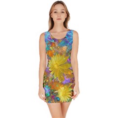 Apo Flower Power  Bodycon Dress by WolfepawFractals