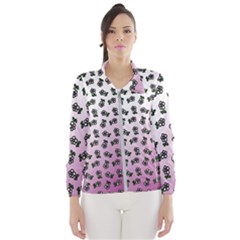 Magenta Gradient Flower Women s Windbreaker by snowwhitegirl