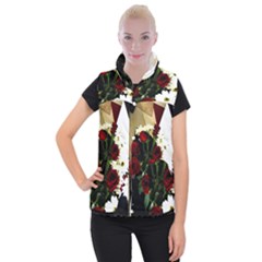 Roses 1 2 Women s Button Up Vest by bestdesignintheworld