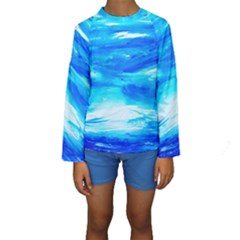 Sky 1 1 Kids  Long Sleeve Swimwear by bestdesignintheworld