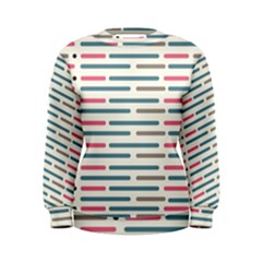 Long Lines Vector Pattern Women s Sweatshirt