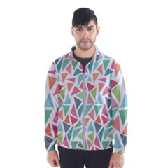 Colorful Triangle Vector Pattern Men s Windbreaker