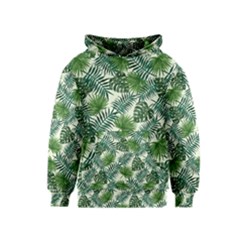 Leaves Tropical Wallpaper Foliage Kids  Pullover Hoodie