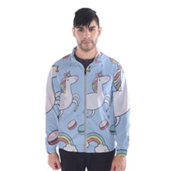 Unicorn Seamless Pattern Background Vector Men s Windbreaker by Sobalvarro