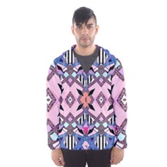 Marble Texture Print Fashion Style Patternbank Vasare Nar Abstract Trend Style Geometric Men s Hooded Windbreaker by Sobalvarro