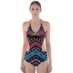 Ethnic  Cut-out One Piece Swimsuit by Sobalvarro