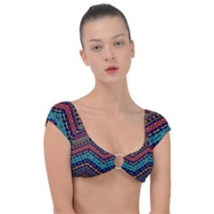 Ethnic  Cap Sleeve Ring Bikini Top by Sobalvarro