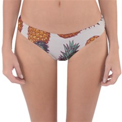 Seamless Pattern With Vector Illustrations Pineapples Reversible Hipster Bikini Bottoms by Vaneshart