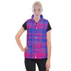 Bisexual Plaid Women s Button Up Vest by NanaLeonti