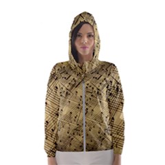 Music Nuts Sheet Women s Hooded Windbreaker by Mariart