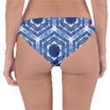 Indigo Hexagons Reversible Hipster Bikini Bottoms View4
