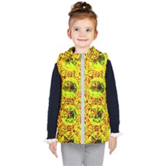 Cut Glass Beads Kids  Hooded Puffer Vest by essentialimage