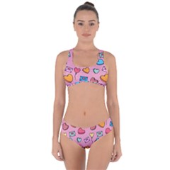 Candy Pattern Criss Cross Bikini Set by Sobalvarro