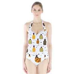 Pineapples Halter Swimsuit by Sobalvarro