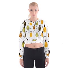 Pineapples Cropped Sweatshirt by Sobalvarro