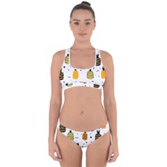 Pineapples Cross Back Hipster Bikini Set by Sobalvarro