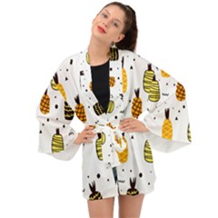 Pineapples Long Sleeve Kimono by Sobalvarro