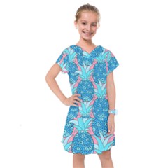 Pineapples Kids  Drop Waist Dress by Sobalvarro