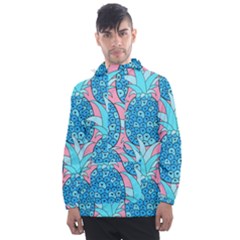 Pineapples Men s Front Pocket Pullover Windbreaker by Sobalvarro