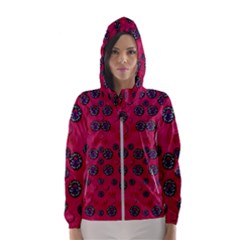 The Dark Moon Fell In Love With The Blood Moon Decorative Women s Hooded Windbreaker by pepitasart