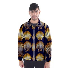 Snails See Shells Golden Men s Windbreaker