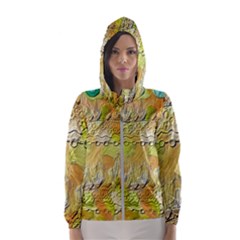 Texture Abstract Background Colors Women s Hooded Windbreaker