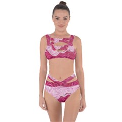 Liquid Marble Trending Abstract Paint Bandaged Up Bikini Set  by Vaneshart
