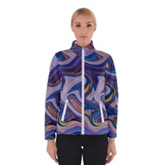 Liquid Marble Background Winter Jacket