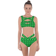 Black Rose Green Bandaged Up Bikini Set  by snowwhitegirl