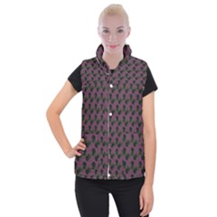 Black Rose Mauve Women s Button Up Vest