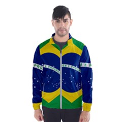 Flag Of Brazil Men s Windbreaker by abbeyz71