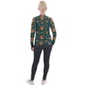 Hearts And Sun Flowers In Decorative Happy Harmony Velour Zip Up Jacket View2