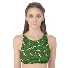 Pepe The Frog Face Pattern Green Kekistan Meme Tank Bikini Top by snek