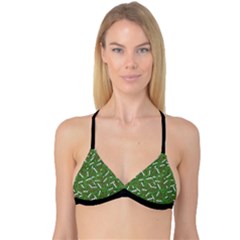 Pepe The Frog Face Pattern Green Kekistan Meme Reversible Tri Bikini Top by snek