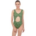 Pepe the Frog Face pattern Green Kekistan meme Center Cut Out Swimsuit View1