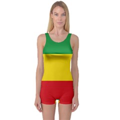 Flag Of Ethiopia One Piece Boyleg Swimsuit by abbeyz71