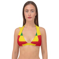 Flag Of Ethiopia Double Strap Halter Bikini Top by abbeyz71