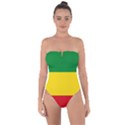 Current Flag of Ethiopia Tie Back One Piece Swimsuit View1