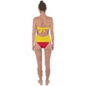 Current Flag of Ethiopia Tie Back One Piece Swimsuit View2