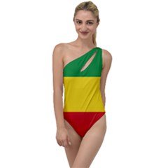 Current Flag Of Ethiopia To One Side Swimsuit by abbeyz71