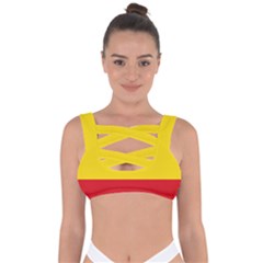 Current Flag Of Ethiopia Bandaged Up Bikini Top by abbeyz71